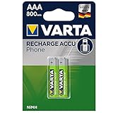 VARTA Batterien AAA, wiederaufladbar, 2 Stück,...