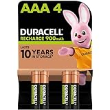 Duracell Akku AAA, wiederaufladbare Batterien AAA,...