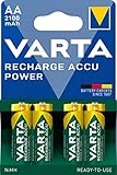 VARTA Batterien AA, wiederaufladbar, 4 Stück,...