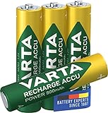 VARTA Batterien AAA, wiederaufladbar, 4 Stück,...